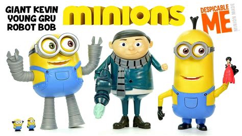 Despicable Me Minions Giant Kevin Young Gru & Robot Bob UnBoxing Deluxe ...