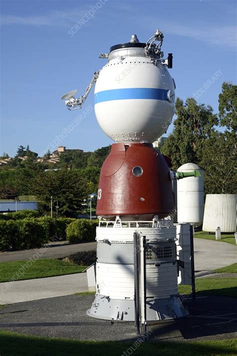 Soyuz spacecraft model, France - Stock Image - C025/5849 - Science ...