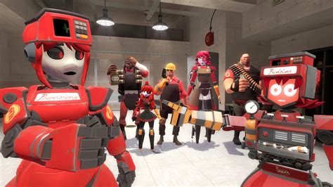 Gmod Tf2 Dispenser Lady meet's Dispenser Bot by SuperfireGmod on DeviantArt