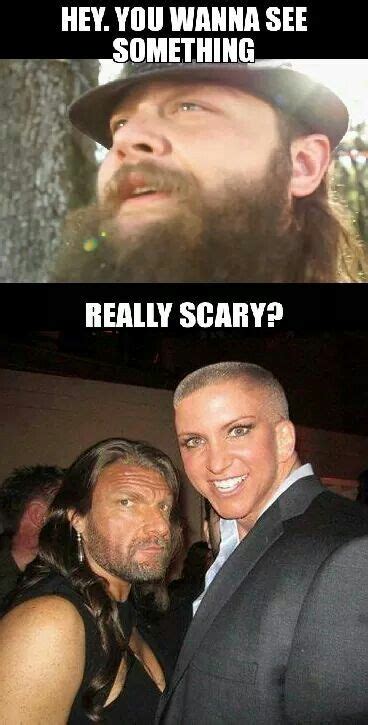 Wwe triple h and Stephanie McMahon | Wwe funny, Wrestling memes ...