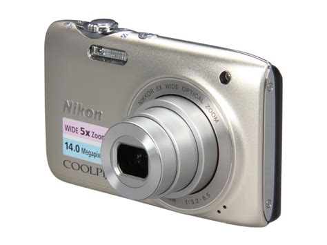 Nikon COOLPIX S3100 Silver 14.0 MP Digital Camera - Newegg.com