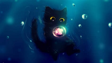 Download wallpaper 1920x1080 cat, cute, ball, flower, art full hd, hdtv ...