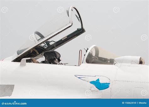 Open Cockpit Of Su-27 Jet Editorial Stock Photo - Image: 15662418