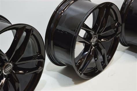 20” Audi A6 S6 S4 A4 FACTORY OEM WHEELS RIMS Black – Factory Wheel Republic