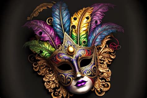 Premium Photo | Mardi gras mask festival costume decoration