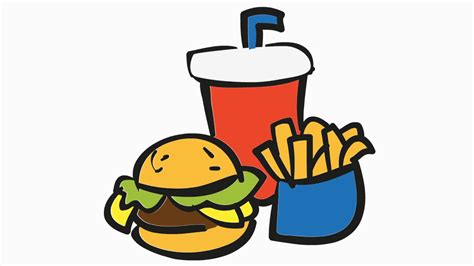 fast food cartoon illustration hand drawn animation transparent Motion ...