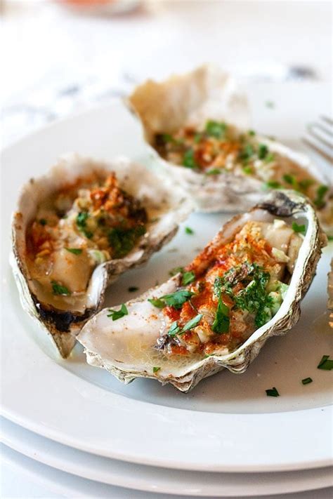 Grilled Oysters with Paprika Garlic Butter - Rasa Malaysia