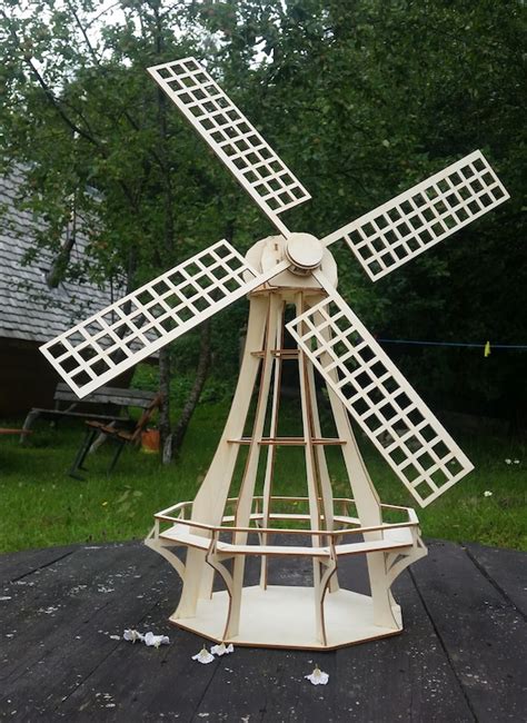 Windmill kit dutch windmill garden decor wooden windmill | Etsy