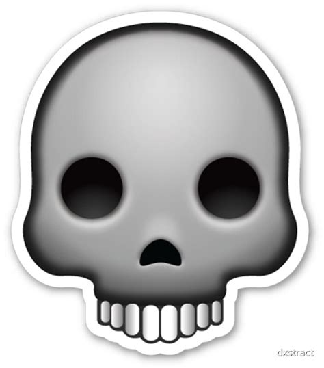 "Skull Emoji" by dxstract | Redbubble