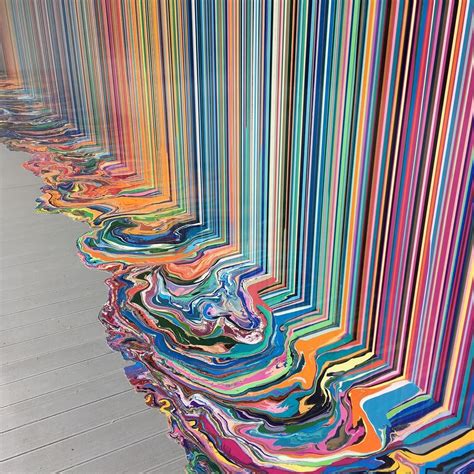 Abstract painter Ian Davenport specializes in dripping paint down ...