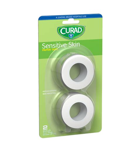 Sensitive Skin Paper Tape, 1" x 10 yds, 2 count | Curad Bandages ...