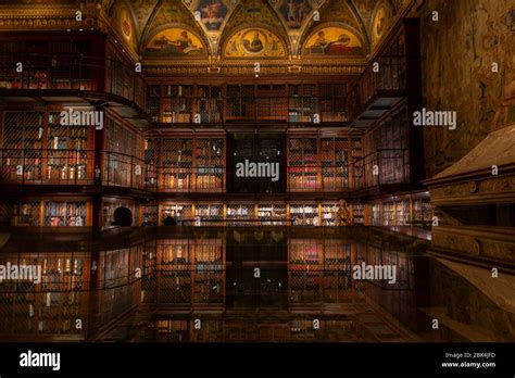 Interior of Morgan Library and Museum Manhattan NYC Stock Photo - Alamy