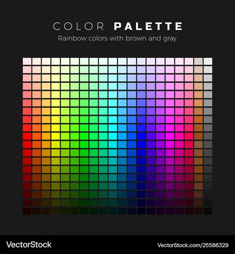 Colorful palette full spectrum colors Royalty Free Vector