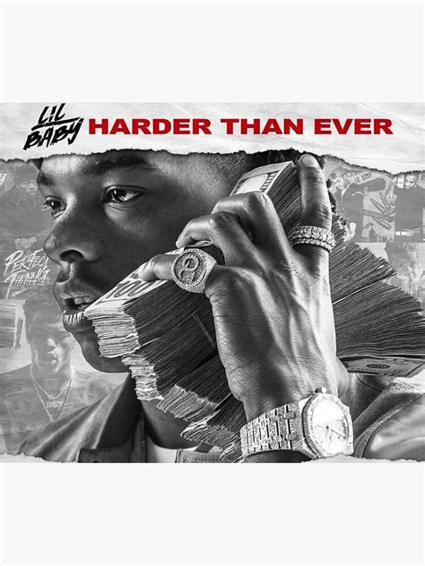 "Lil Baby - Harder Than Ever" Poster for Sale by Alexinhooooo | Redbubble