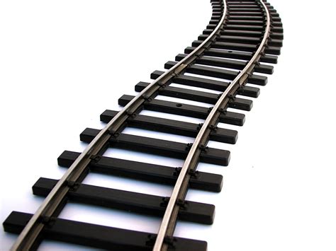 curved train track - Clip Art Library