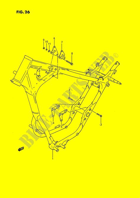 Frame for Suzuki SAVAGE 650 1988 - Suzuki