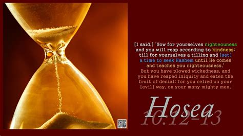 Hosea 10:12 (Listen to or Read) - GNT - Uplifting Scriptures