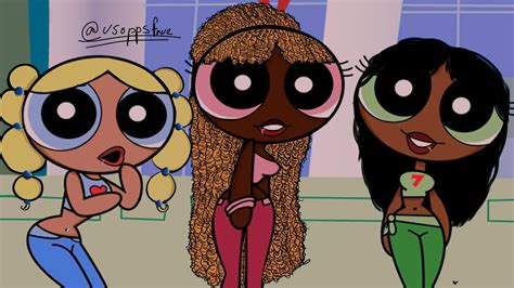 the powerpuff girls r black!!! | Black girl cartoon, Comic art girls ...