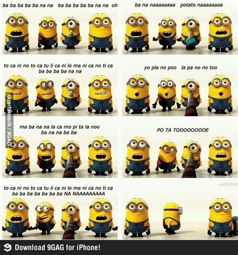 MINIONS BANANA | Minions funny, Banana song, Minions banana song