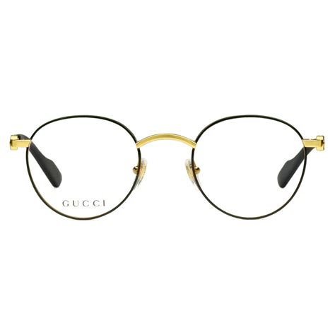 Gucci - Round Frame Optical Glasses - Gold Black - Gucci Eyewear - Avvenice