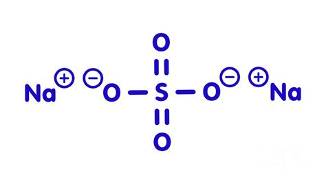 Sodium Sulfate Chemical Structure Photograph by Molekuul/science Photo ...