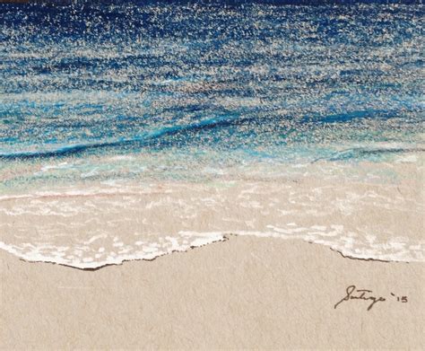 A colored pencil sketch from my last trip to the beach. #ocean #sketch ...