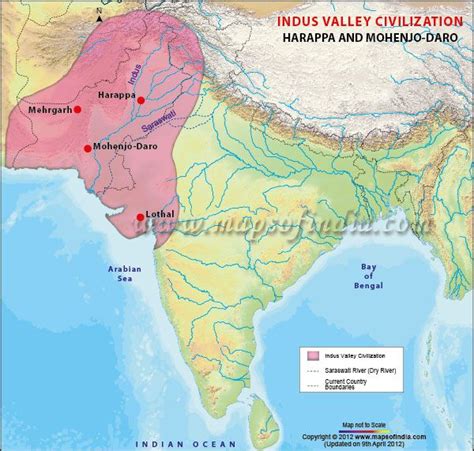 Indus Valley Civilization Map, Harappa and Mohenjo-Daro | Indus valley ...