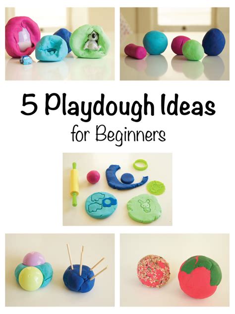 5 Playdough Ideas for Beginners - Little Fish