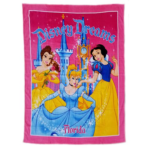 Disney Beach Towel - Princess Disney Dreams Florida