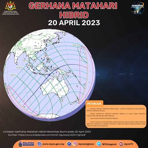 Gerhana Matahari Separa Di Malaysia - 20 April 2023