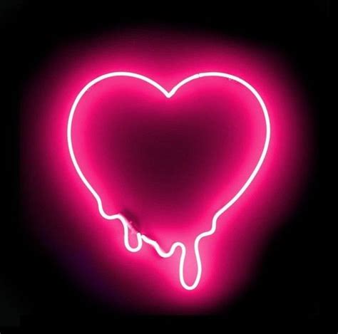 Home accessory: heart lighting neon neon pink neon light tumblr tumblr ...