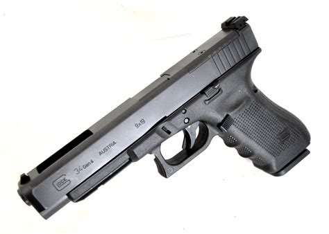 GLOCK 34-MOS, GEN 4, “MODULAR OPTIC SYSTEM” FULL-SIZE 9MM PISTOL | Side ...