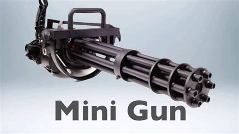 Mini Gun Sound Effects - YouTube