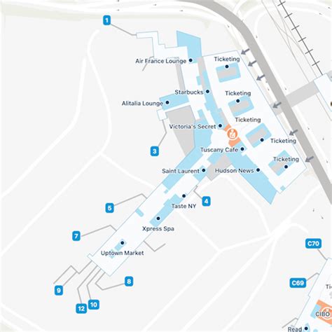 New York Kennedy Airport Terminal 1 Map & Guide