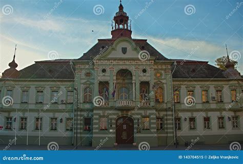 ZRENJANIN, SERBIA, OCTOBER 14th 2018 - City Hall on Main Square ...