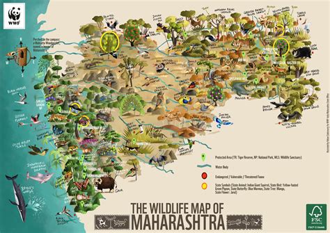 Green Humour: The Wildlife Map of Maharashtra