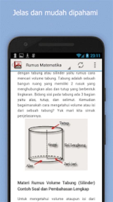 Rumus Matematika SD Lengkap pour Android - Télécharger