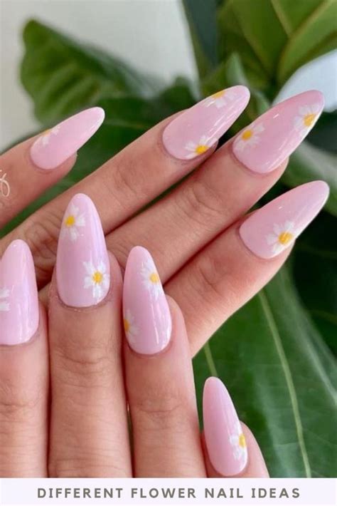 27 Simple and Elegant Flower Nail Designs for Summer 2021