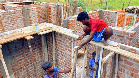 Lintel Formwork Techniques_Reinforcement Slab and Sunshade for House ...