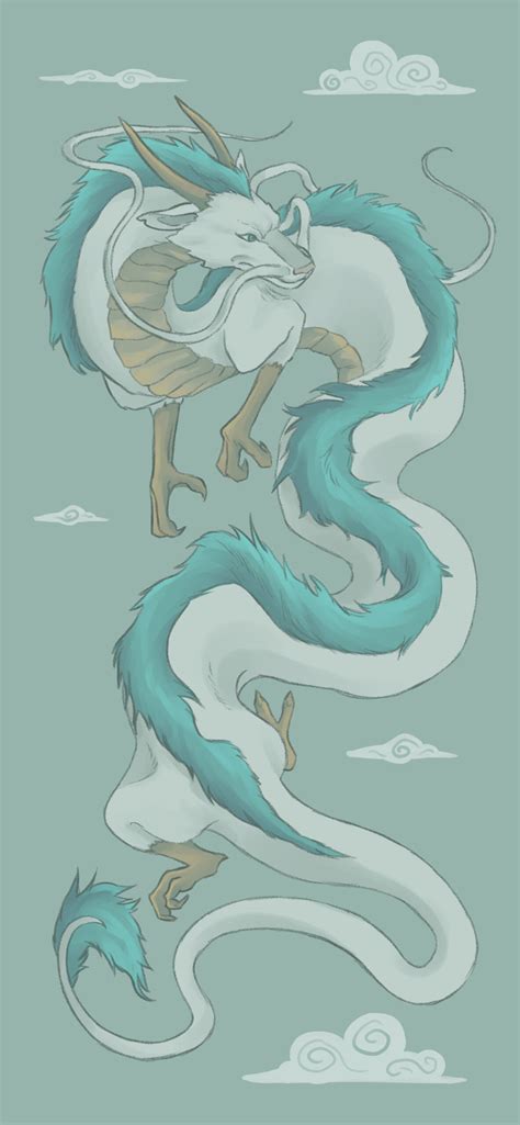 Spirited Away Haku Dragon Wallpaper - Haku Spirited Away Wallpaper 🐉