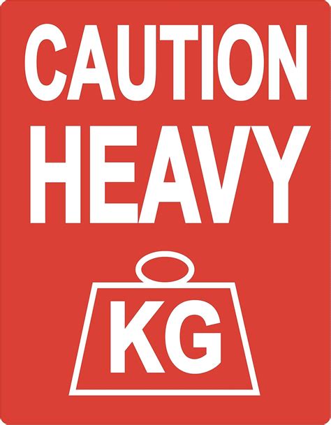 Amazon.com: Pack of 100 'Caution Heavy' Packing Stickers / Sticky ...