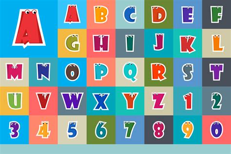 Alphabet Cartoon Font For Kids