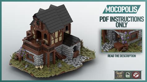 LEGO® MOC Medieval House #2 (Inn) | PDF instructions (NO PARTS)