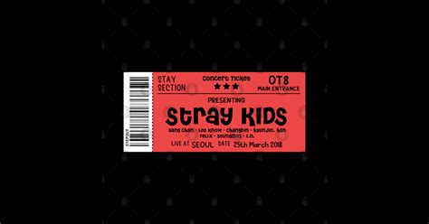 STRAY KIDS Concert Ticket - Stray Kids - Sticker | TeePublic