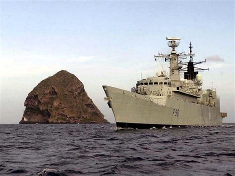 HMS Sheffield and HMS Diamond Rock | HMS Sheffield sails pas… | Flickr