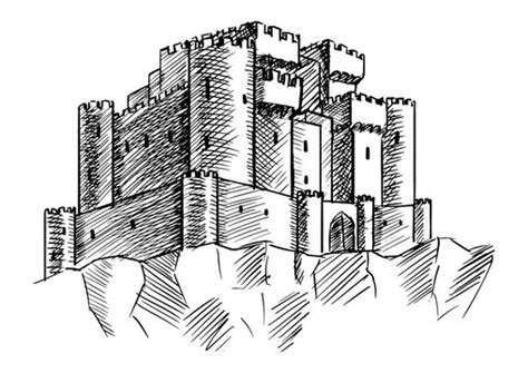 3D Medieval Castle Drawings