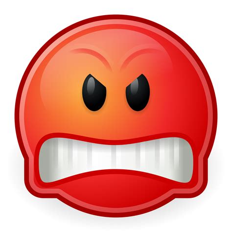 Red Angry Emoticon - ClipArt Best