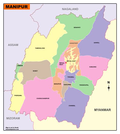 Manipur Map-Download Free Map Of Manipur In PDF - Infoandopinion