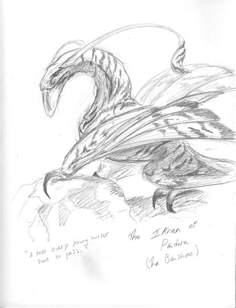 Ikran sketch by SilverFlight on deviantART | Avatar animals, Avatar ...