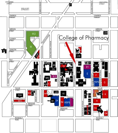 UIC West Campus Map College of Pharmacy